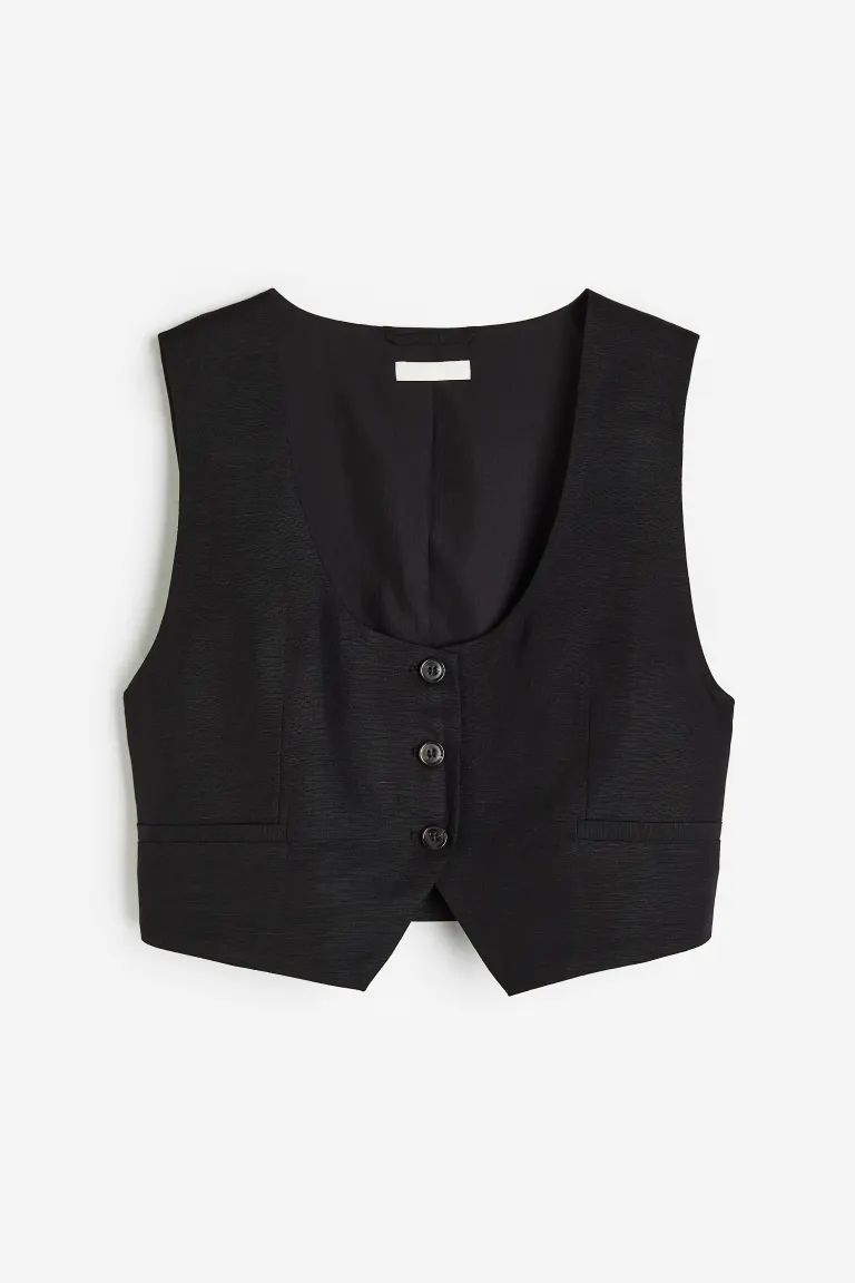 Linen-blend Vest | H&M (US + CA)