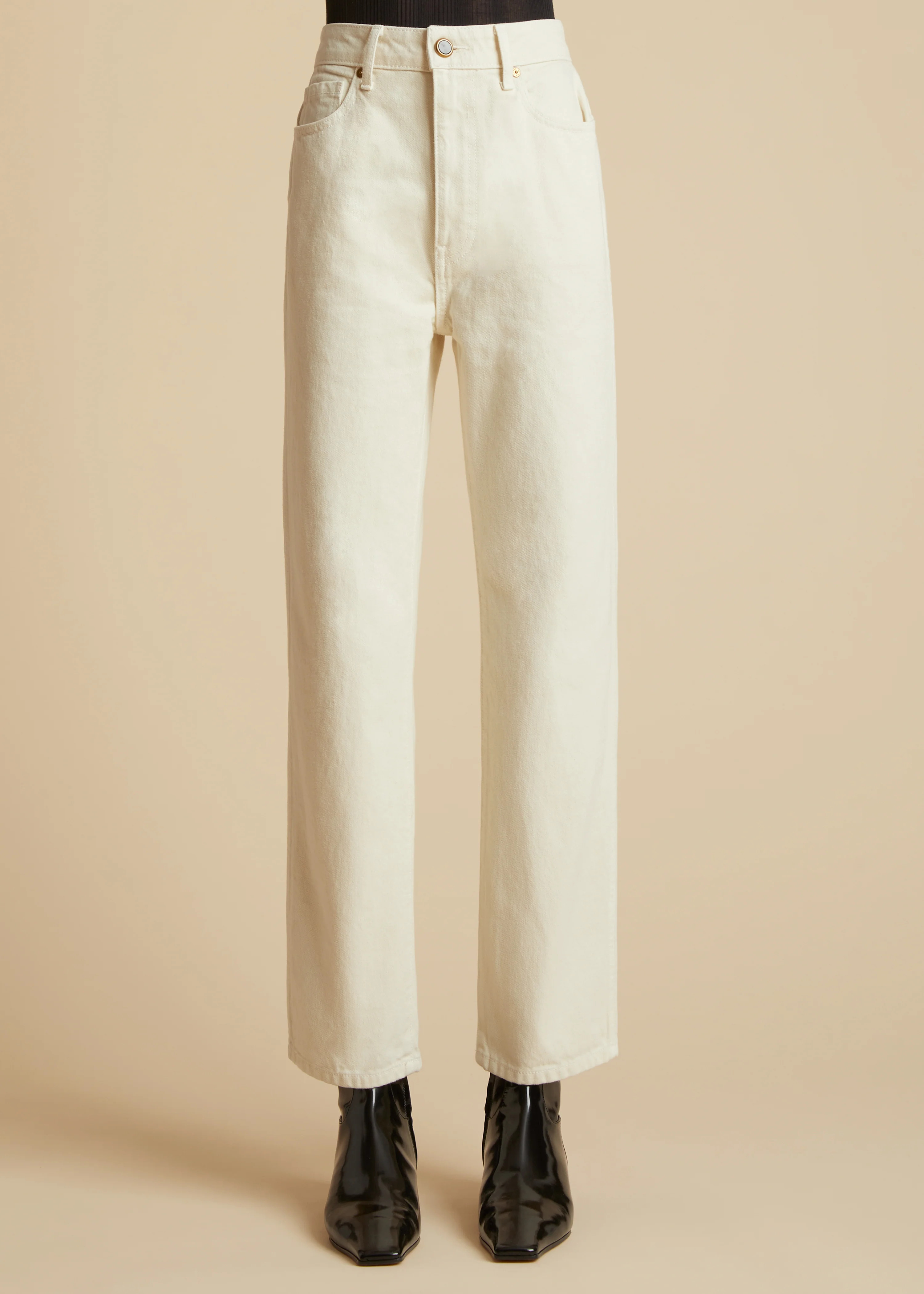 The Abigail Jean in Ivory | Khaite