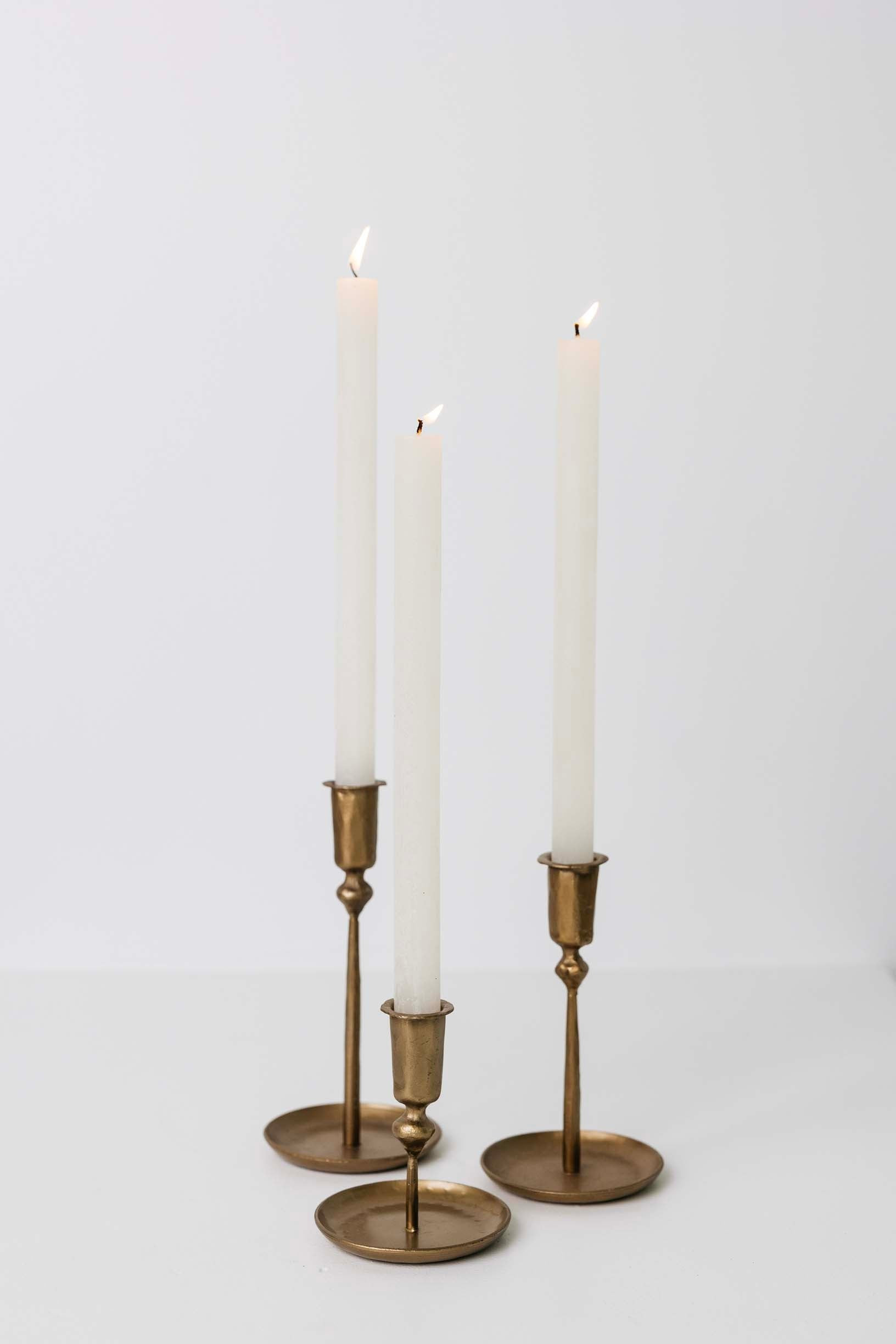 Valeria Candlestick - Brass - 3 Sizes | THELIFESTYLEDCO