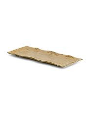 16x7 gold tone tree bark serving tray | TJ Maxx