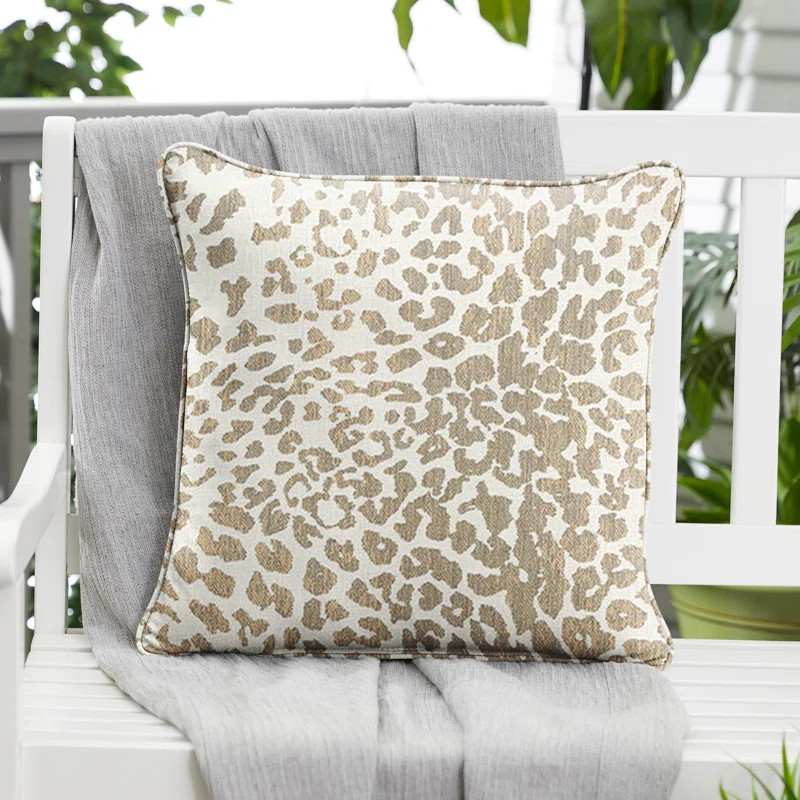 Manzo Animal Print Sunbrella® Reversible Throw Pillow | Wayfair North America