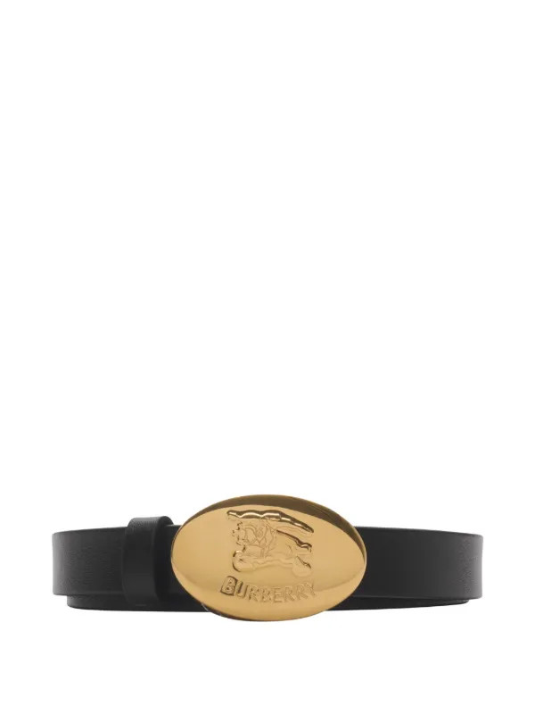 thin reversible leather Knight stamp belt | Farfetch Global