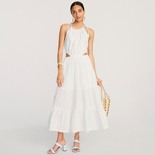 Harbour side-cutout dress | J. Crew US