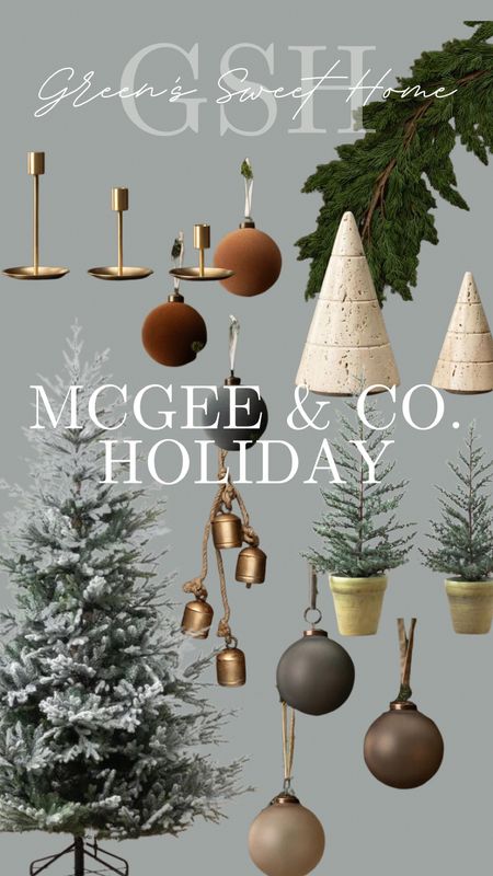 McGee & co holiday finds, ornaments, tree, modern organic, bells, cypress tree, garland, velvet ornaments, candle holder, modern home decor, neutral Christmas decor

#LTKHoliday #LTKSeasonal #LTKhome