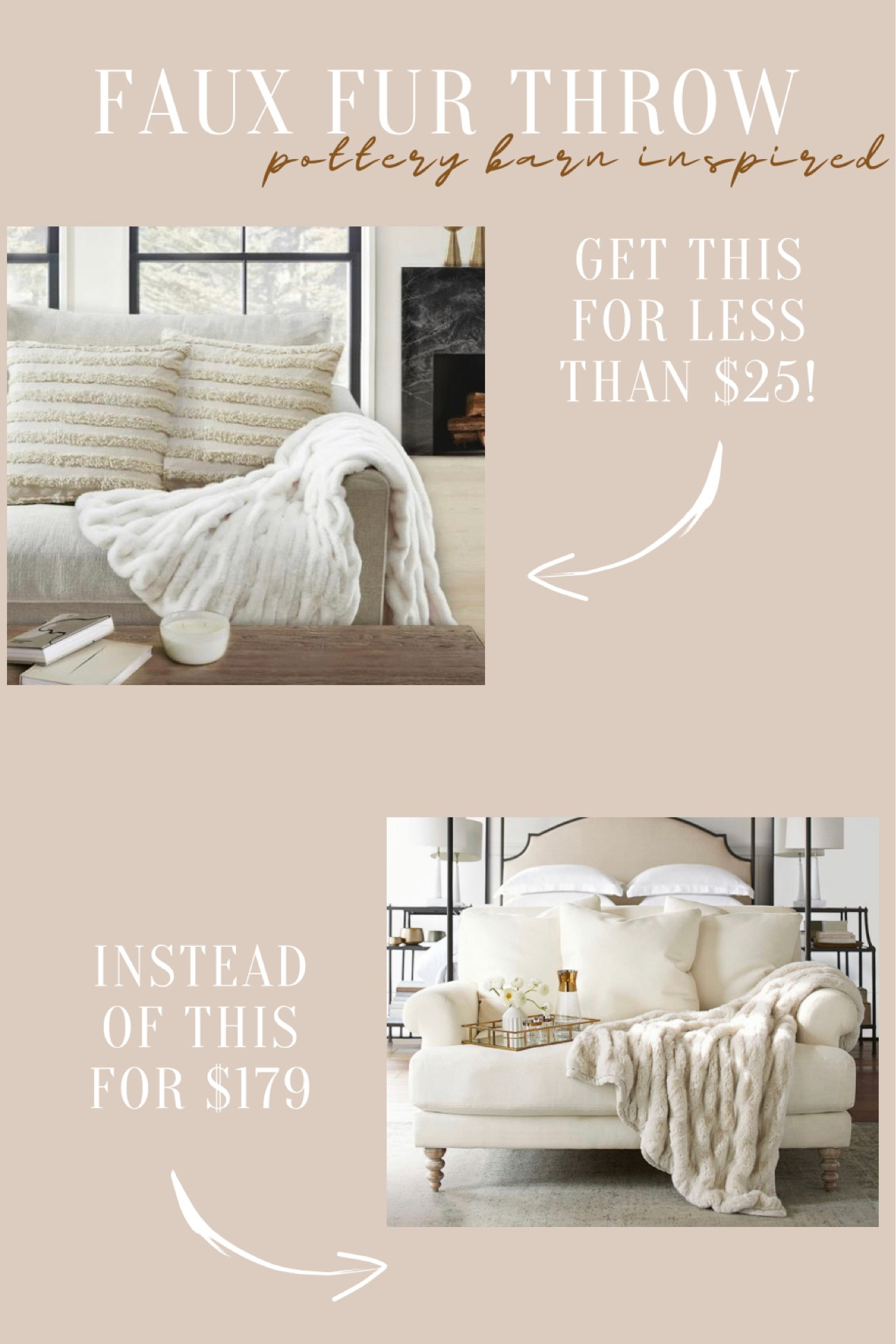Get the look for less 🚨 

Pottery barn has this throw for 7x the price! Get the same look for just under $25!

Dupes
Throw blanket
Interior
Living room
Bedroom
Fall
Winter
Seasonal


#LTKFind #LTKunder50 #LTKsalealert