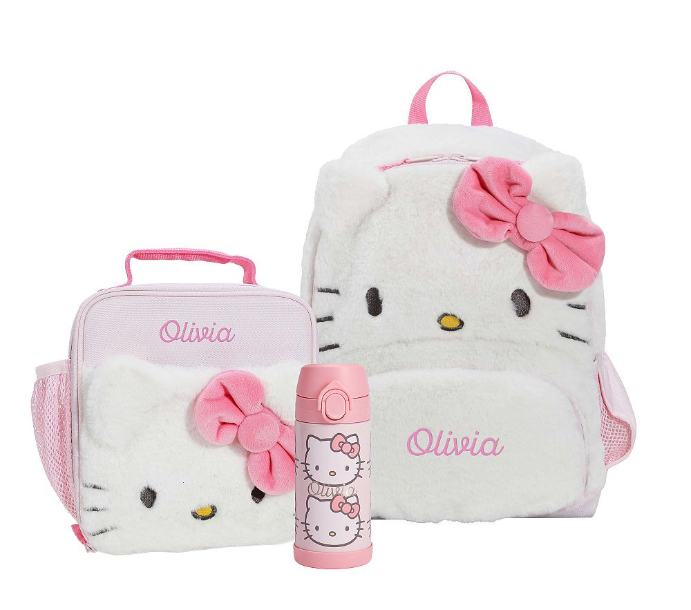 Mackenzie Hello Kitty® Critter Backpack & Lunch Bundle, Set of 3 | Pottery Barn Kids