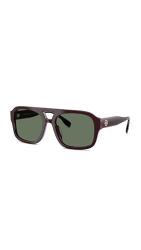 Tory Burch Women's Miller Pilot Sunglasses, Purple Crystal, One Size | Amazon (US)