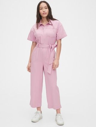 Utility Tie-Belt Jumpsuit | Gap (US)