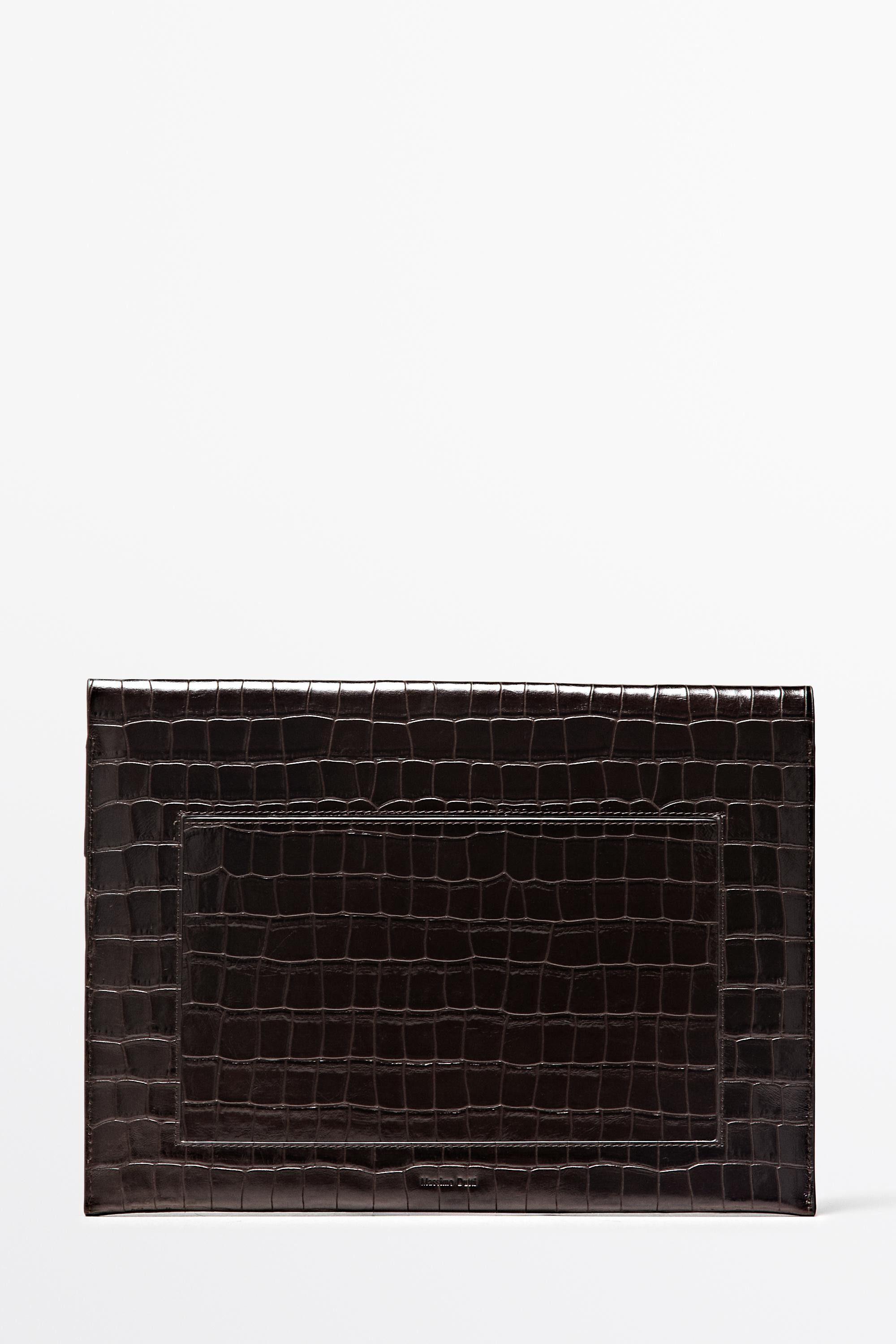 Textured laptop sleeve | Massimo Dutti UK