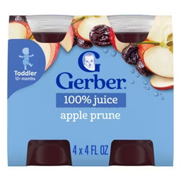 Gerber Toddler Drink Apple Prune Juice Bottles – 4ct/16 fl oz​ | Target
