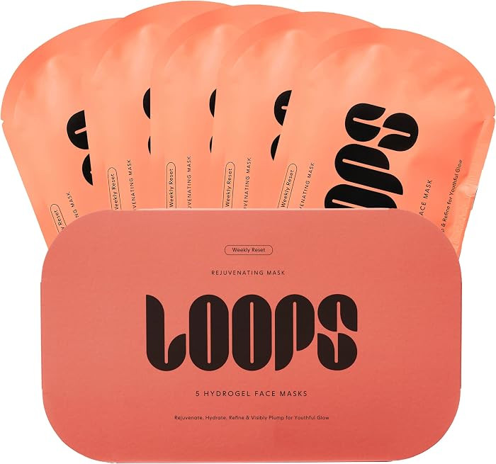 LOOPS WEEKLY RESET - Rejuvenating Hydrogel Face Masks - Rejuvenate, Hydrate, Refine, Visibly Plum... | Amazon (US)