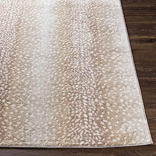 Artistic Weavers Pablo Antelope Print Area Rug,9' x 12'3",Camel/Light Gray | Amazon (US)