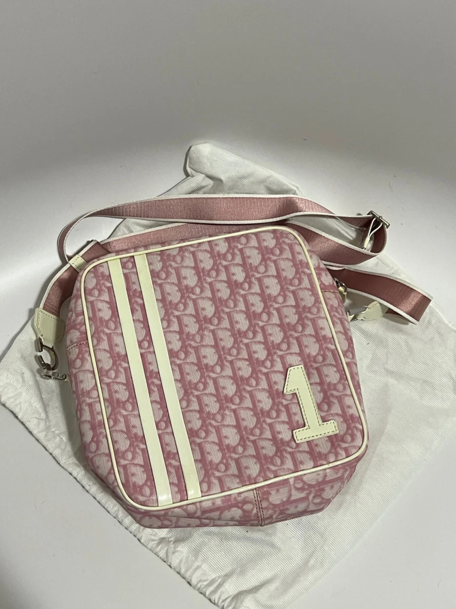 VTG CHRISTIAN DIOR BY JOHN GALLIANO PINK PVC MONOGRAM SHOULDER BAG | eBay US