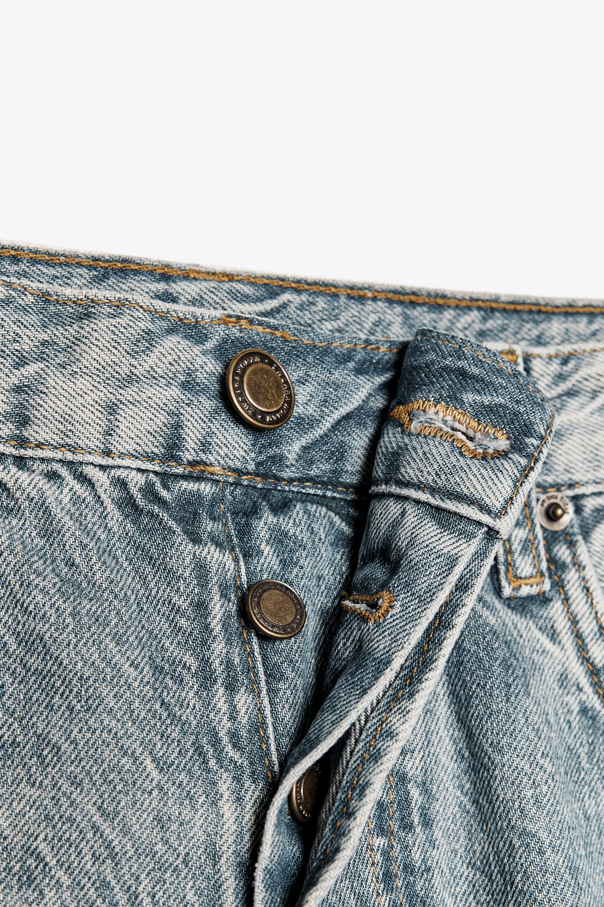 ZW COLLECTION BAGGY MID-WAIST JEANS | Zara UK