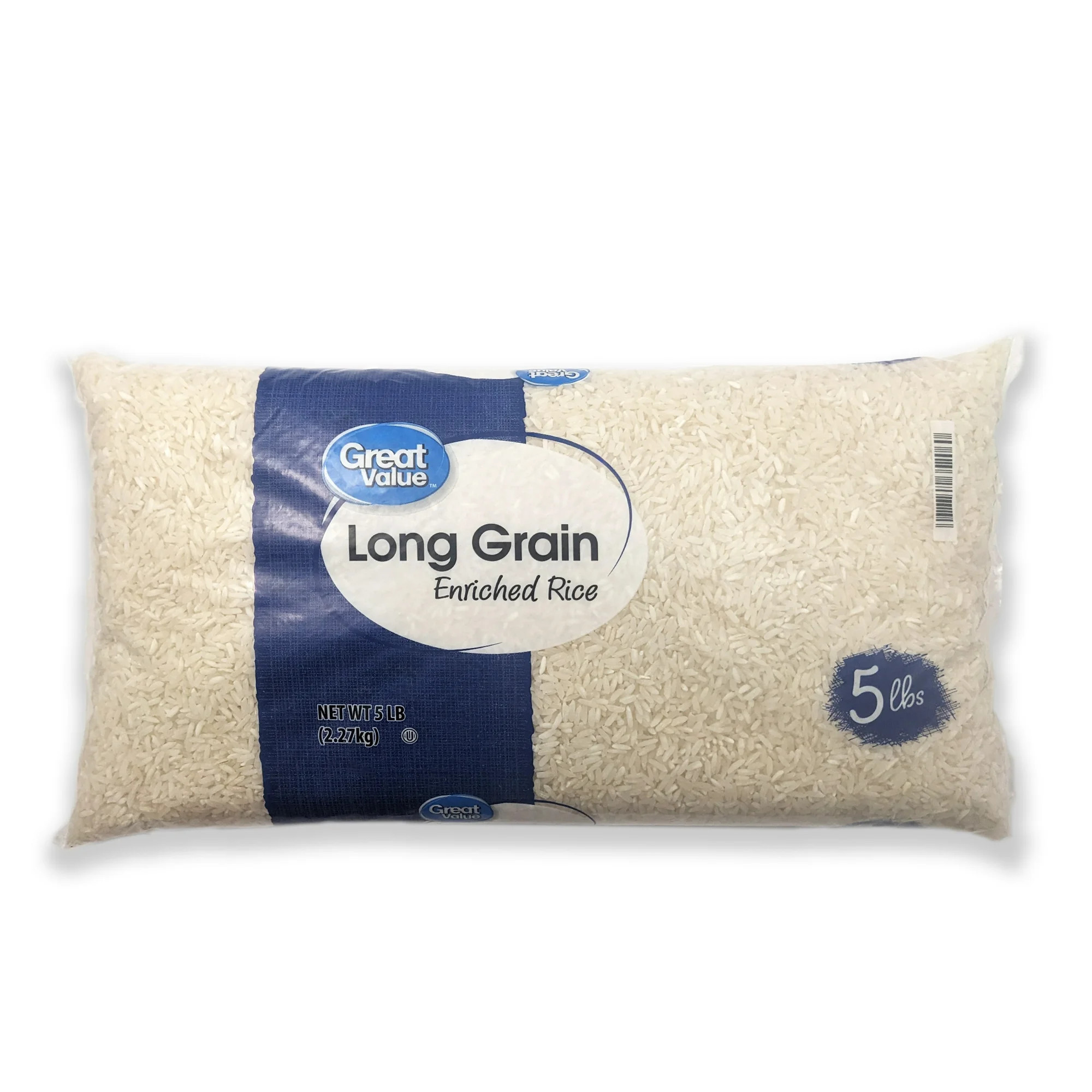 Great Value Long Grain Enriched Rice, 5 lbs | Walmart (US)