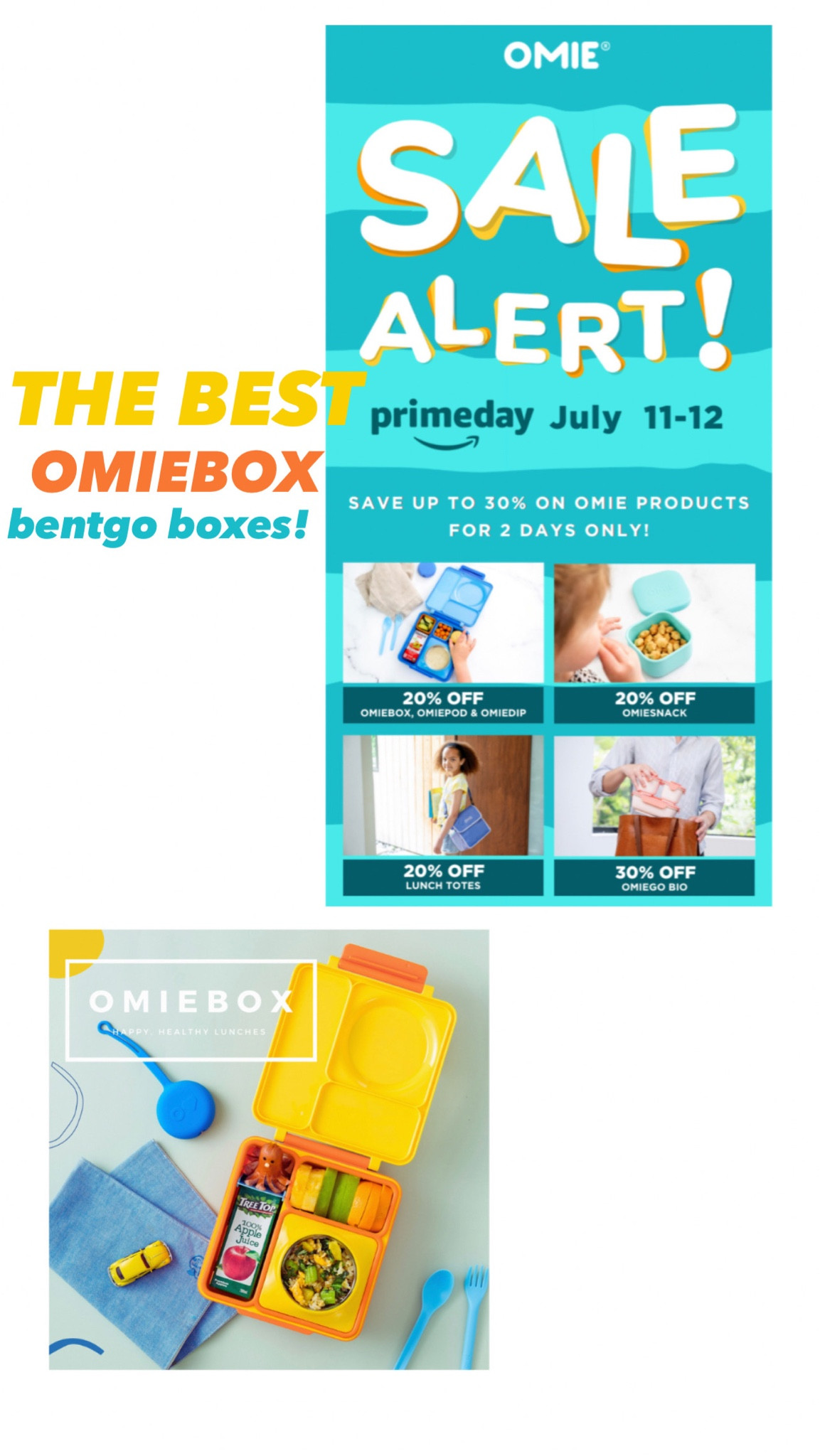 The OMIEBOX will absolutely be a Prime Day purchase for me! My children love these and as a Mom I love them equally as much!! To find them on sale makes it even better!! #omiebox #bentgobox #amazonprimeday #amazonprime 
