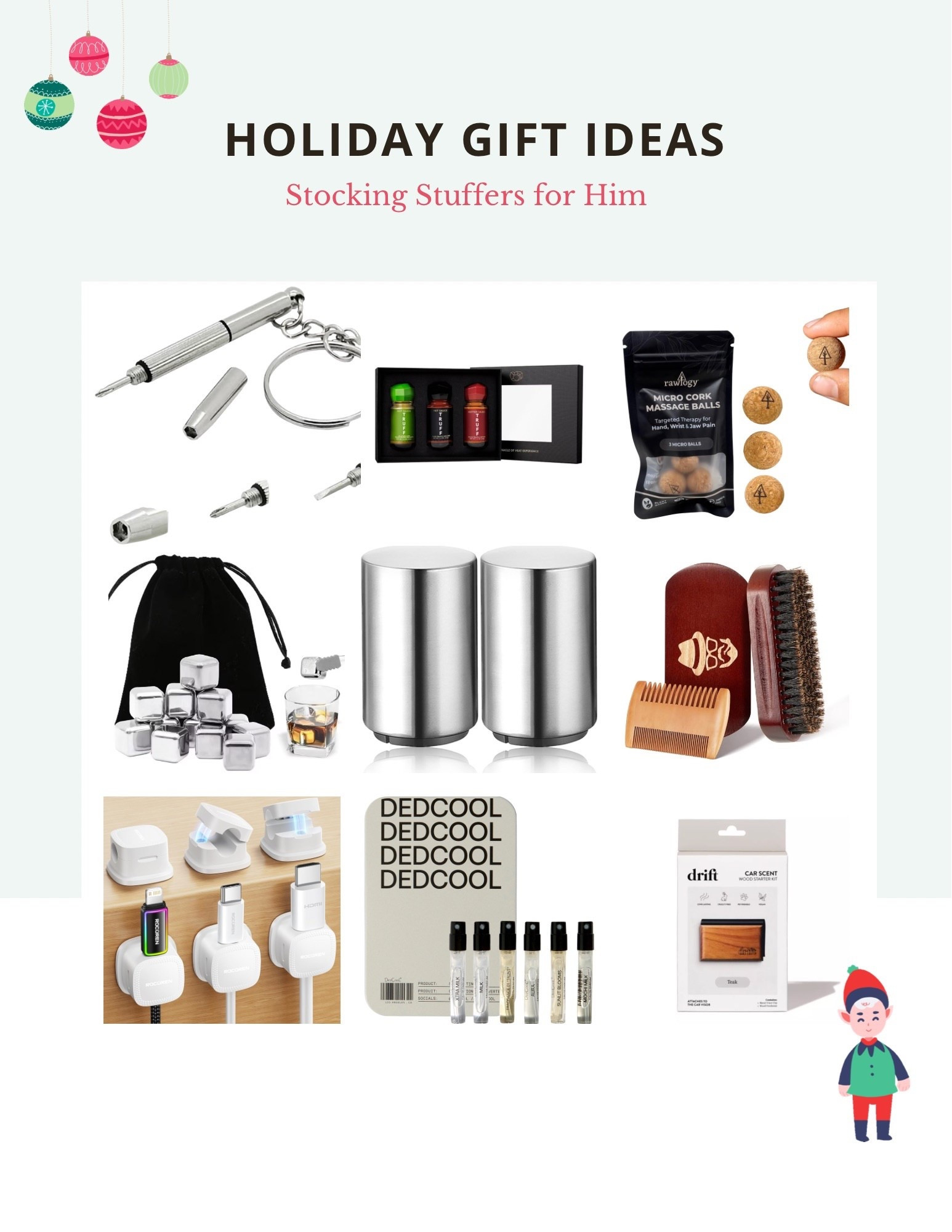Stocking stuffer ideas for him. Gift ideas for men. Holiday guide 

#LTKHoliday #LTKGiftGuide #LTKCyberWeek