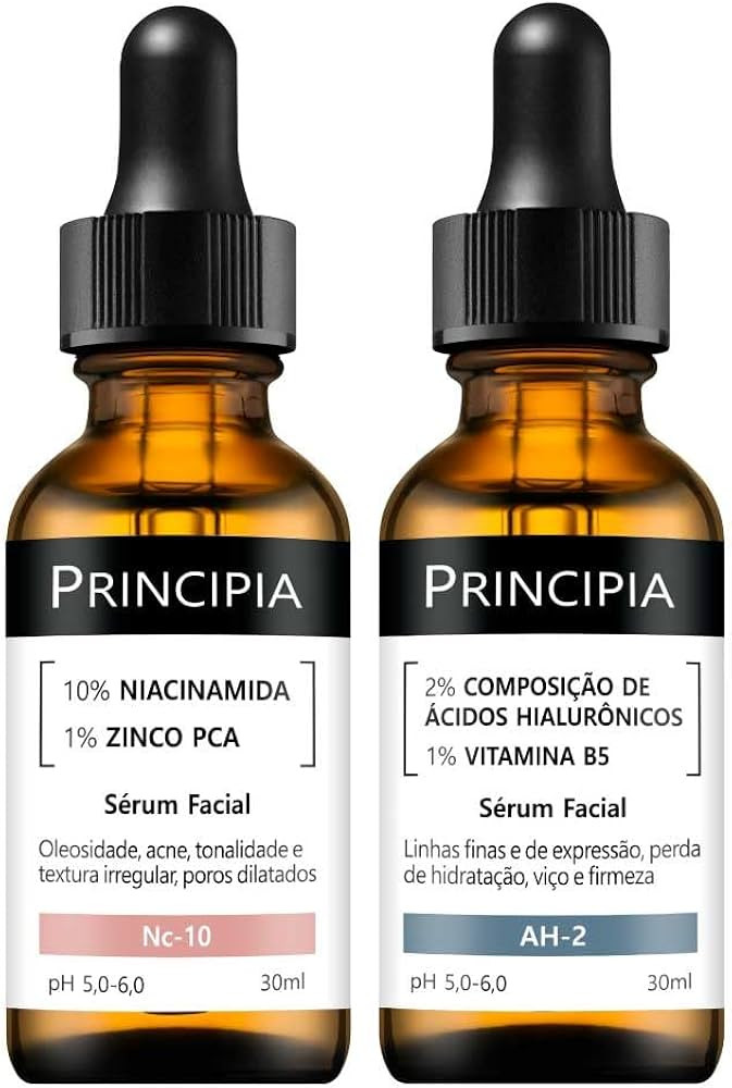 Kit C/ 2 Séruns Principia Niacinamida + Ácidos Hialurônicos | Amazon (BR)