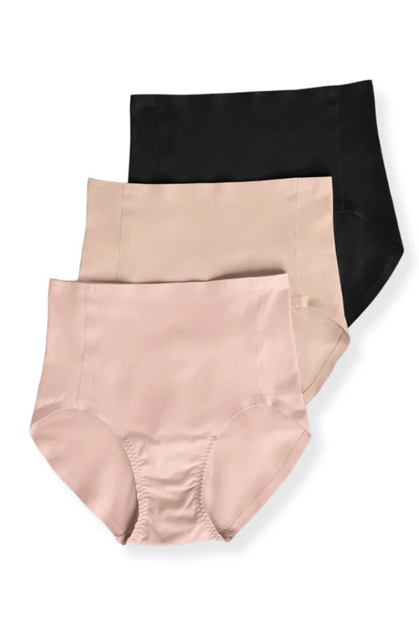 Spanx Fit-To-You Black/Naked Brief Panties 3 Pack | The Willow Tree