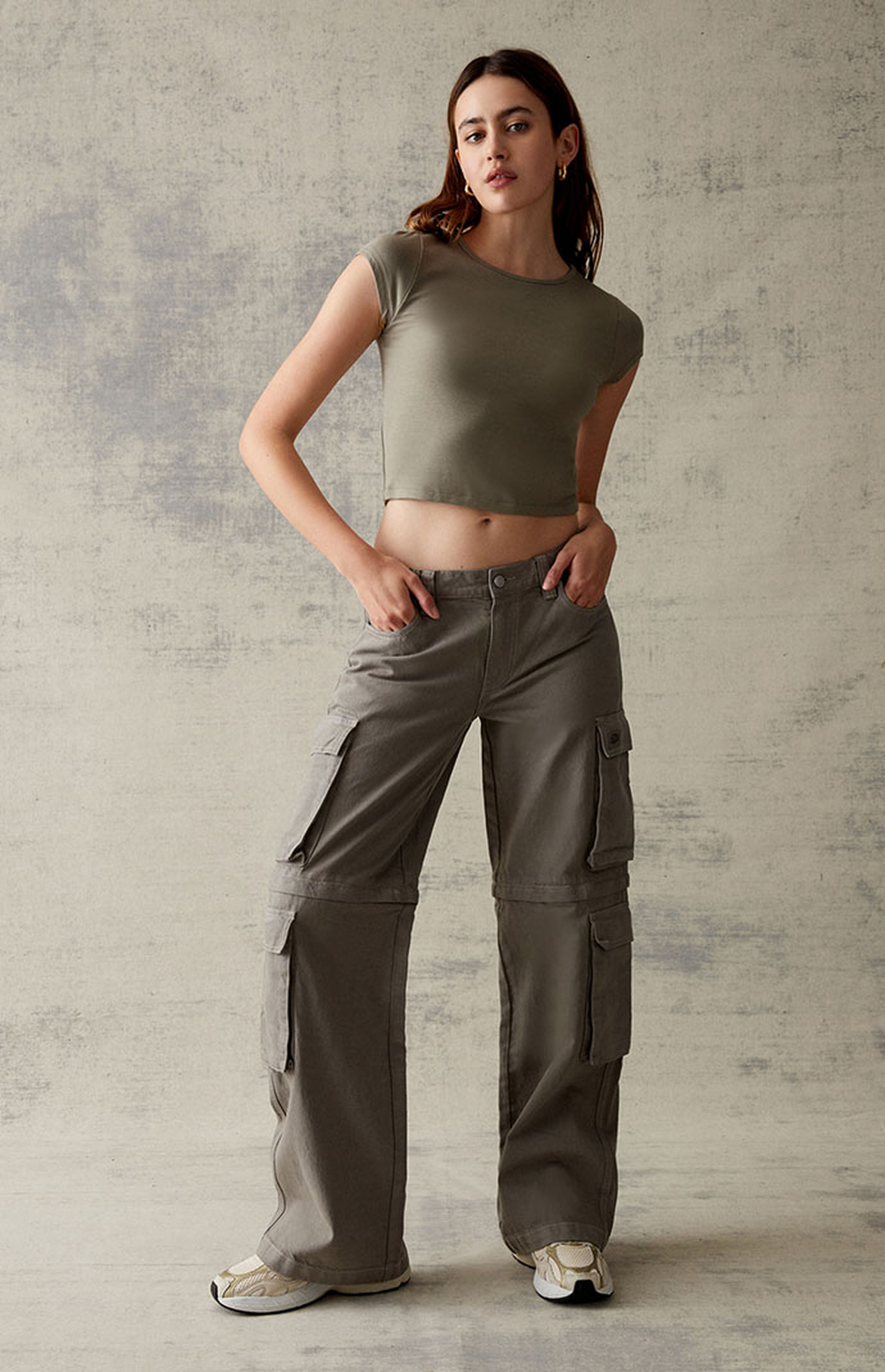 PacSun Sage Zip Off Low Rise Puddle Pants | PacSun