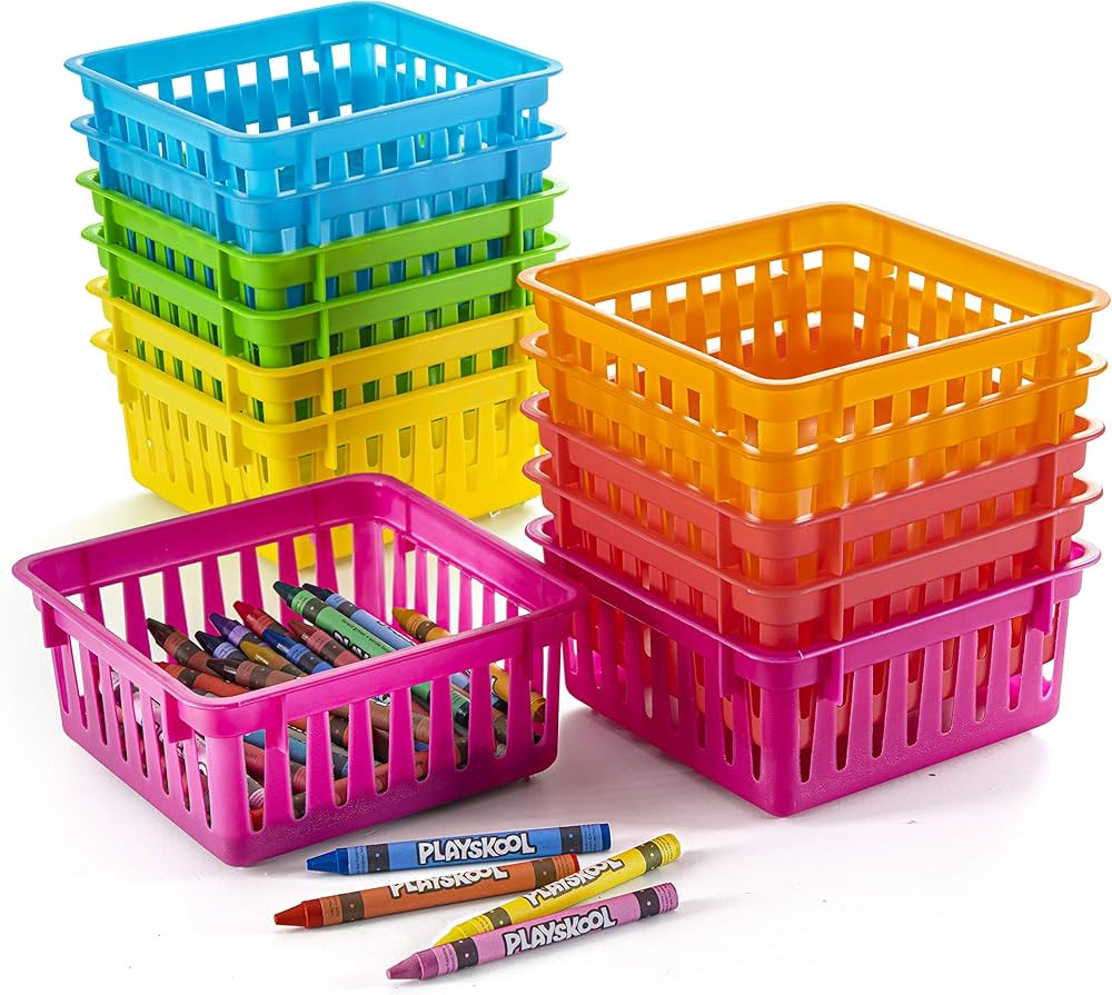 PREXTEX Classroom Storage Baskets Crayon and Pencill Container - Classroom Organization - Crayon ... | Amazon (US)