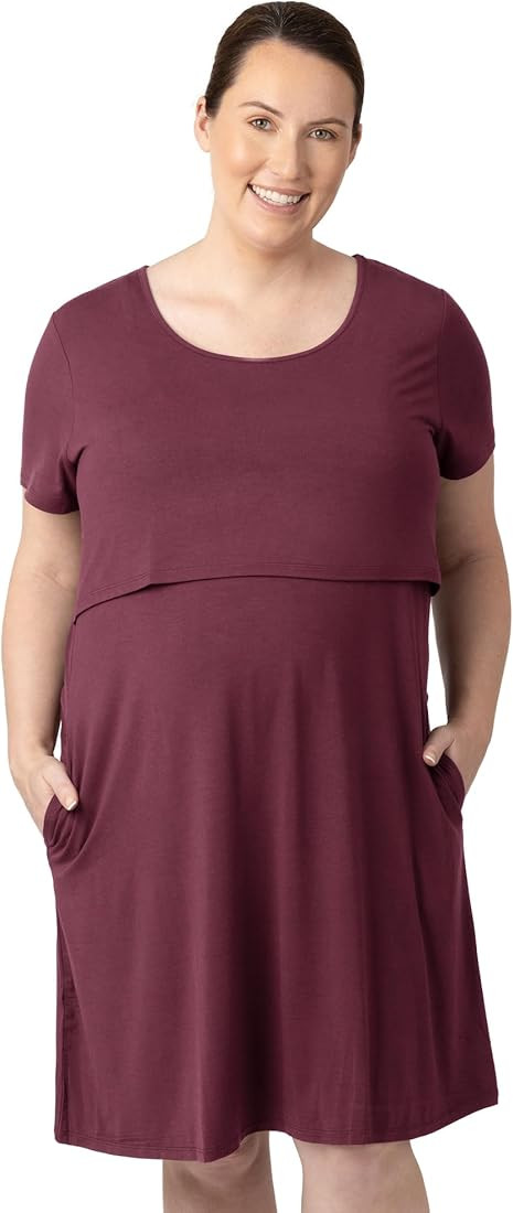 Kindred Bravely Eleanora Ultra Soft Maternity and Nursing Nightgown and Lounge Dress | Amazon (US)