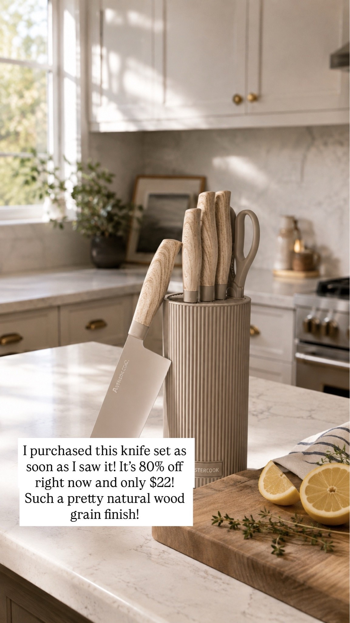 I purchased this chic knife set as soon as I saw it! It’s 80% off right now at Walmart and only $22.

#LTKSaleAlert #LTKHome