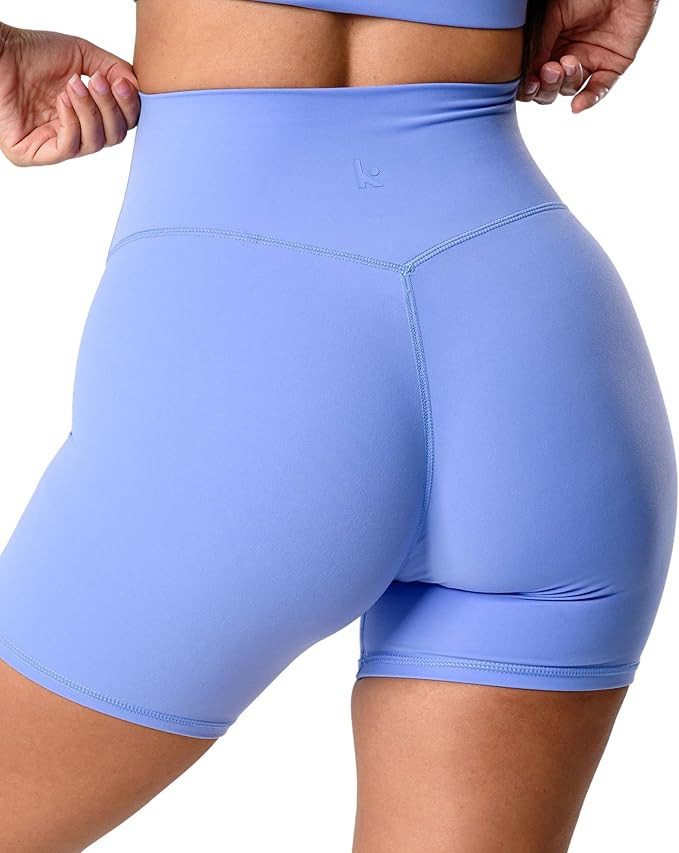 Kamo Fitness Featherlite Enhance 6" Women's Biker Shorts - No Front Seam, Soft, Butt-Lifting, Hig... | Amazon (US)