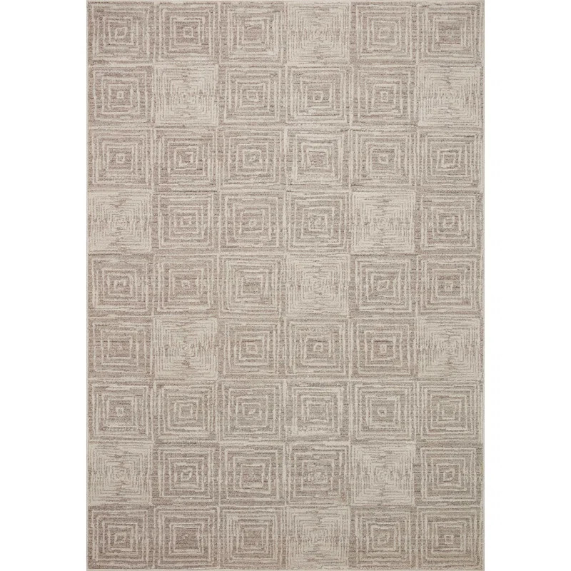 Loloi II Geometric Machine Woven Polyester Area Rug in Sand & Reviews | Wayfair | Wayfair North America