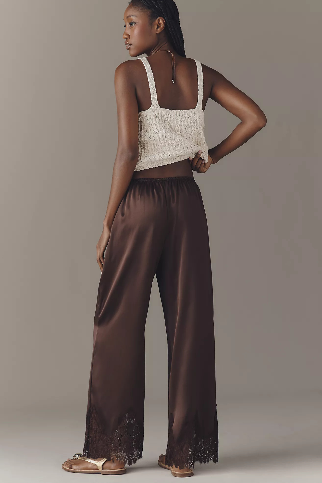Reformation Carolina Silk Lace Pants | Anthropologie (US)