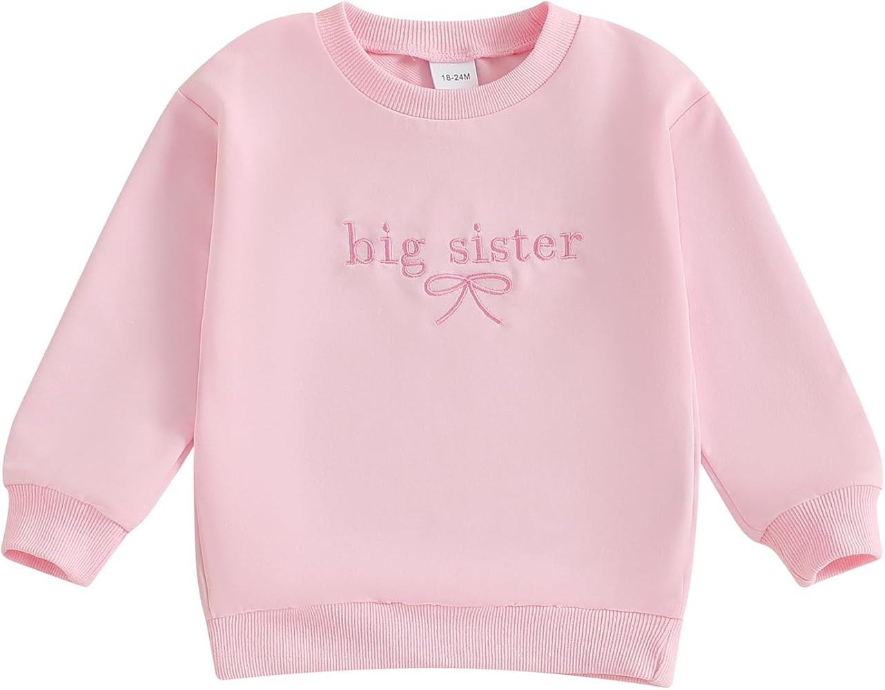 GOOCHEER Big Sister Little Sister Matching Outfit Newborn Baby Girl Long Sleeve Romper Toddler Gi... | Amazon (US)