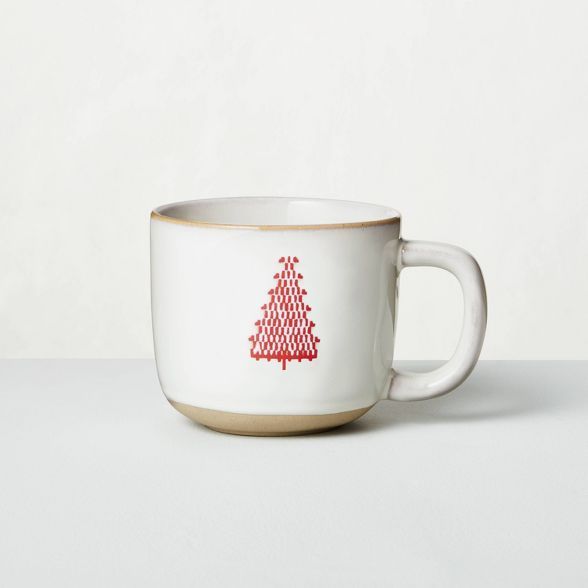 Red Tree Imprinted Stoneware Mug - Hearth & Hand™ with Magnolia | Target