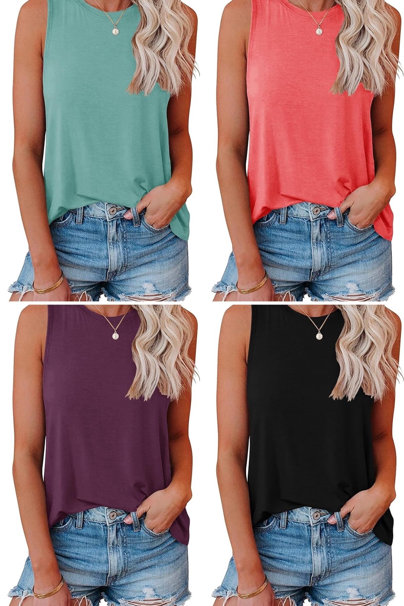 The perfect crewneck tank top! Loose fit and comes in alllll the colors!! 🤩 linked a few of my favorites! 
#amazon #amazonfashion #tanktop #womens #womensfashion #womenstanktop #loosefit #socute #summer 

#LTKFindsUnder100 #LTKFindsUnder50 #LTKSeasonal