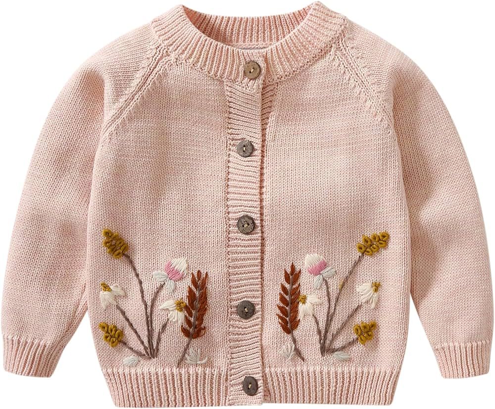Lamgool Infant Baby Pullover Sweater Knitted Button Down Toddler Kids Sweatshirt for Spring | Amazon (US)