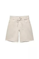 Baggy Bermuda shorts with belt | PULL and BEAR UK