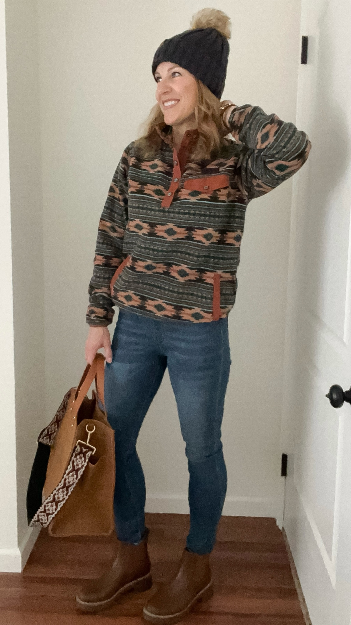 Fall in love with your jeans again. The perfect jegging; the rise, length, pull on style and just the right amount of stretch will make these your favorite skinny. Several colors. I am 5’8” wearing a 6 Long. If you have an athletic build with fit legs and a smaller waste, you’re going to want these in every color! Bag is on sale use code PEAR40 and save an additional 40% Thank you for shopping my links ❤️ #jeggings #winteroutfit #perfectjeans

#LTKstyletip #LTKitbag #LTKsalealert