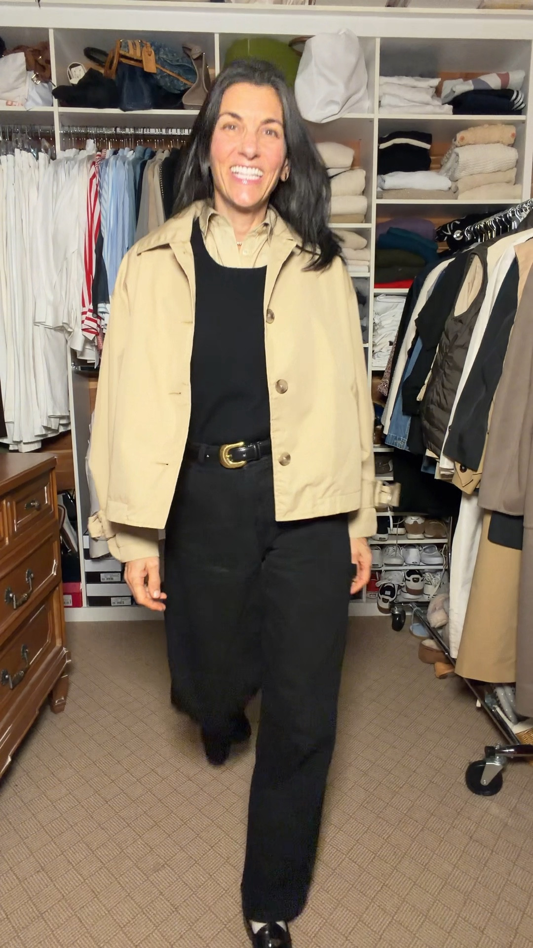 Playing with khaki and black 