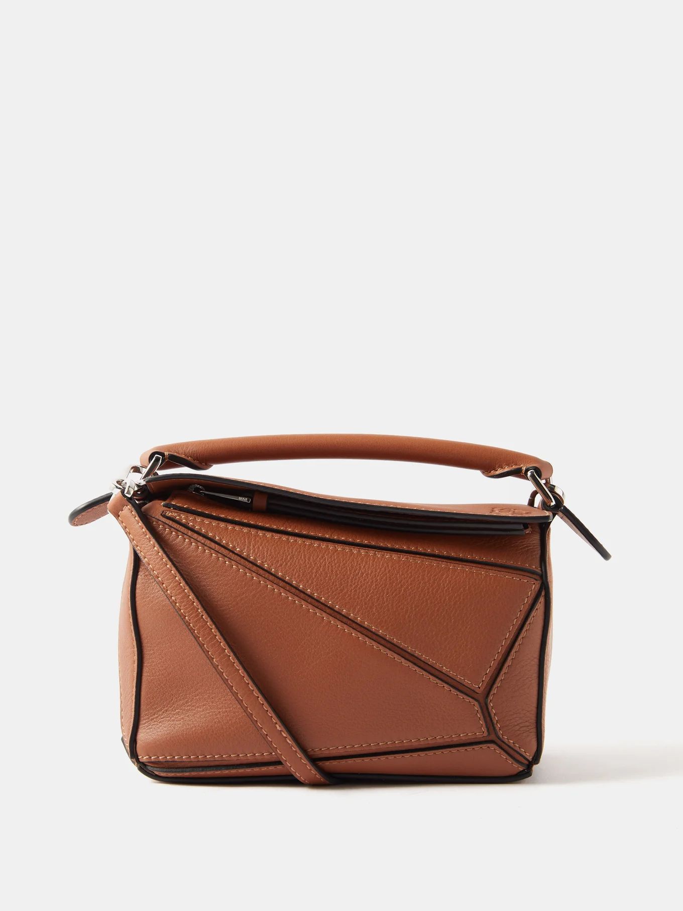 Puzzle mini grained-leather cross-body bag | Matches (APAC)