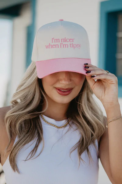 I'm Nicer When I'm Tipsy Retro Trucker Hats | Katydid