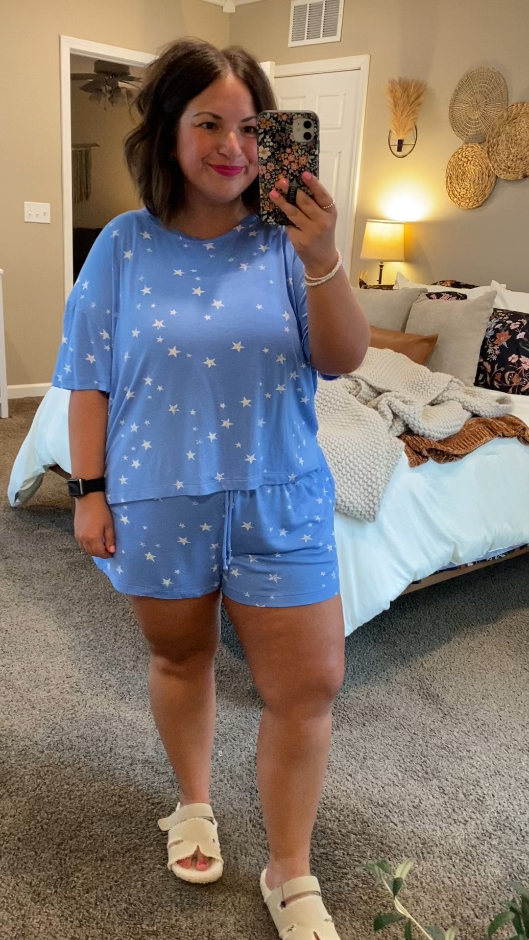 Walmart pajama set!

sandals: fit oversized // wearing a 3.5
shorts: fit true to size // wearing a large
tee: fits true to size // wearing a large (cropped fit) 

 

#LTKMidsize #LTKFindsUnder50 #LTKStyleTip