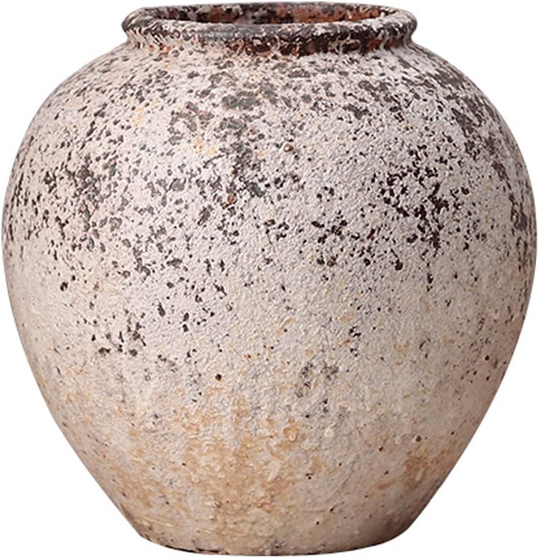 Accessories 22 Retro Clay Pot Vase Rough Pottery Dried Flower Decorative Vase Ornament Gardening ... | Amazon (US)