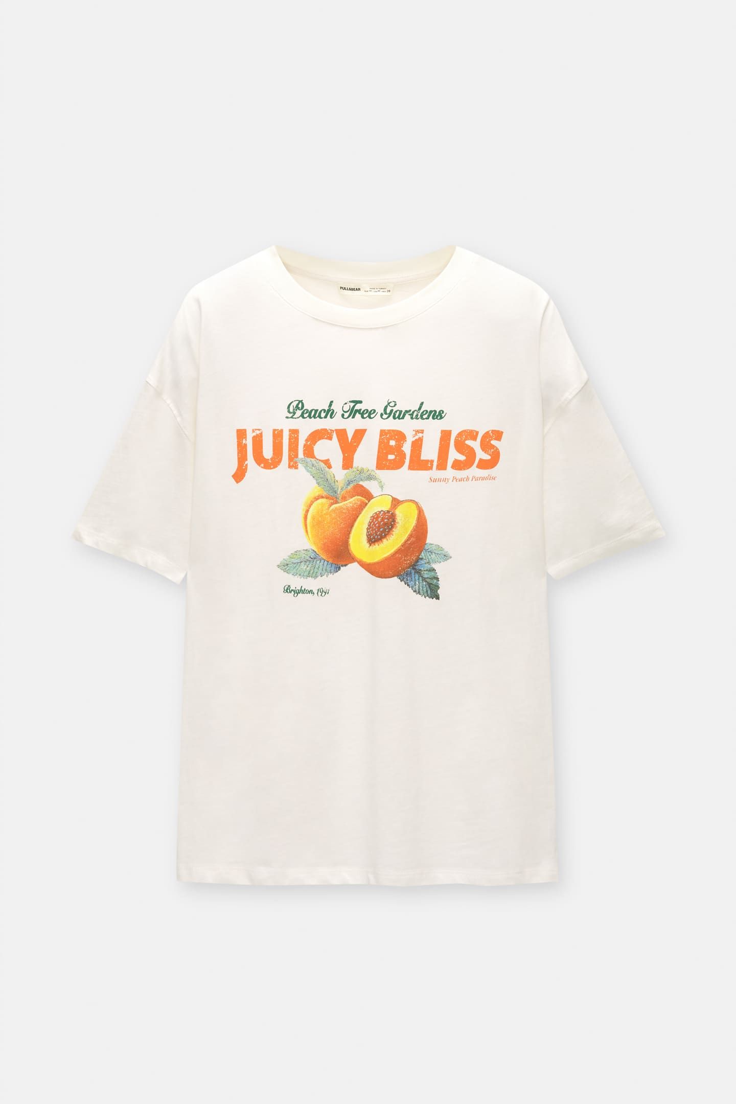 Short sleeve fruit print T-shirt | PULL and BEAR UK