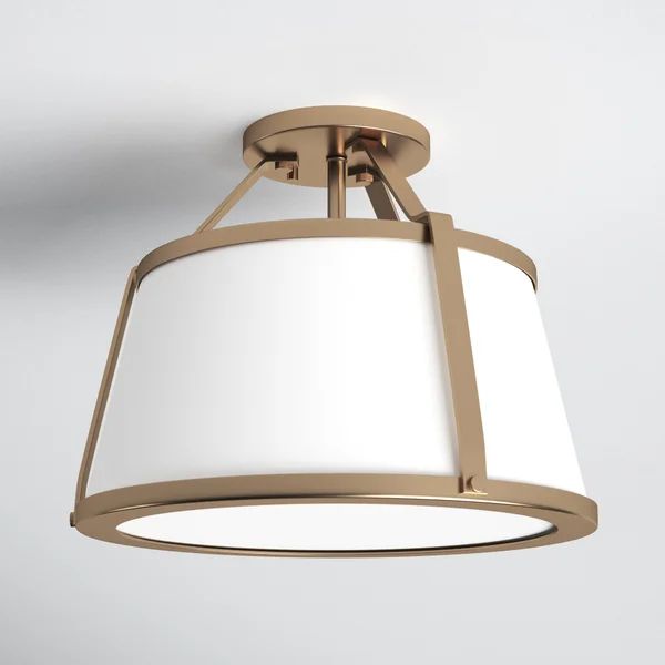 3 -Light 15.5" Semi Flush Mount | Wayfair North America