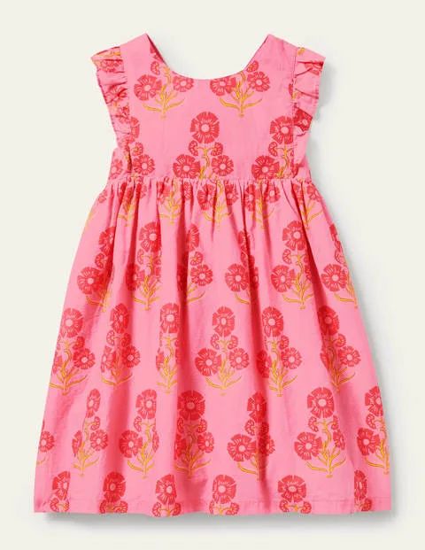Bow Back Dress Molly Mahon Floral Boden Boden | Boden (US)