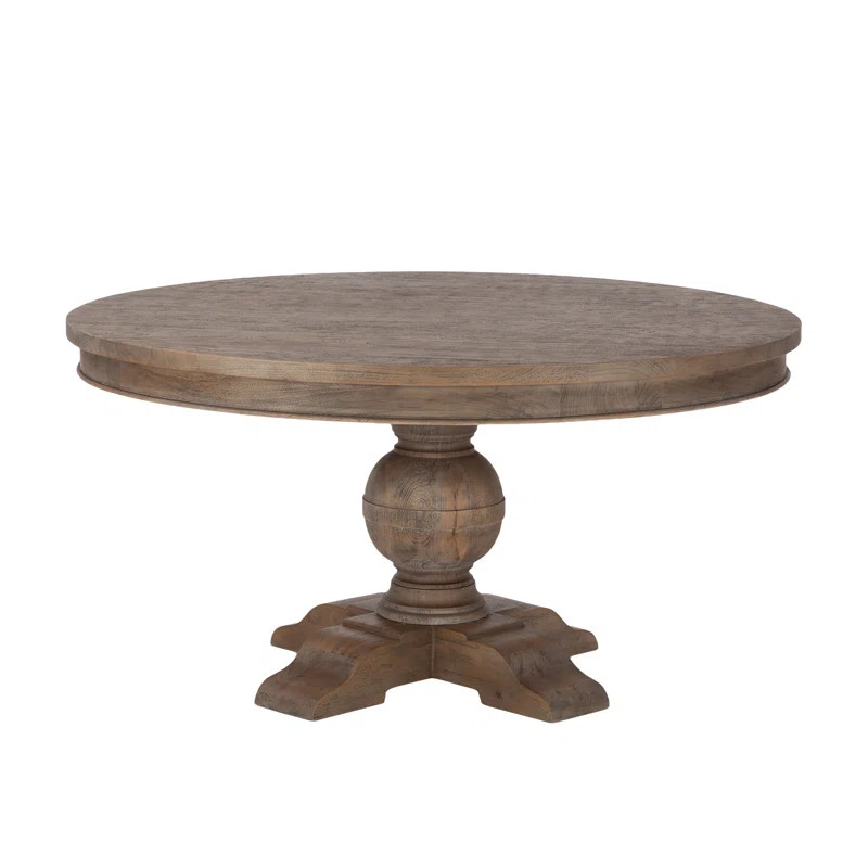 Richlands Mango Solid Wood Pedestal Dining Table | Wayfair North America