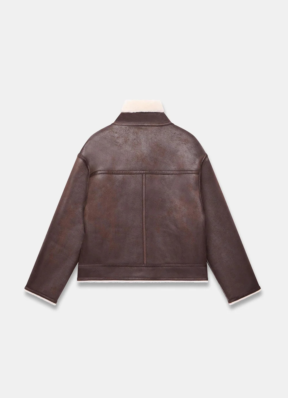 Brown Reversible Aviator Jacket | Mint Velvet
