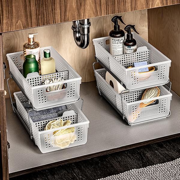 madesmart Frost 2-Tier Organizer | The Container Store