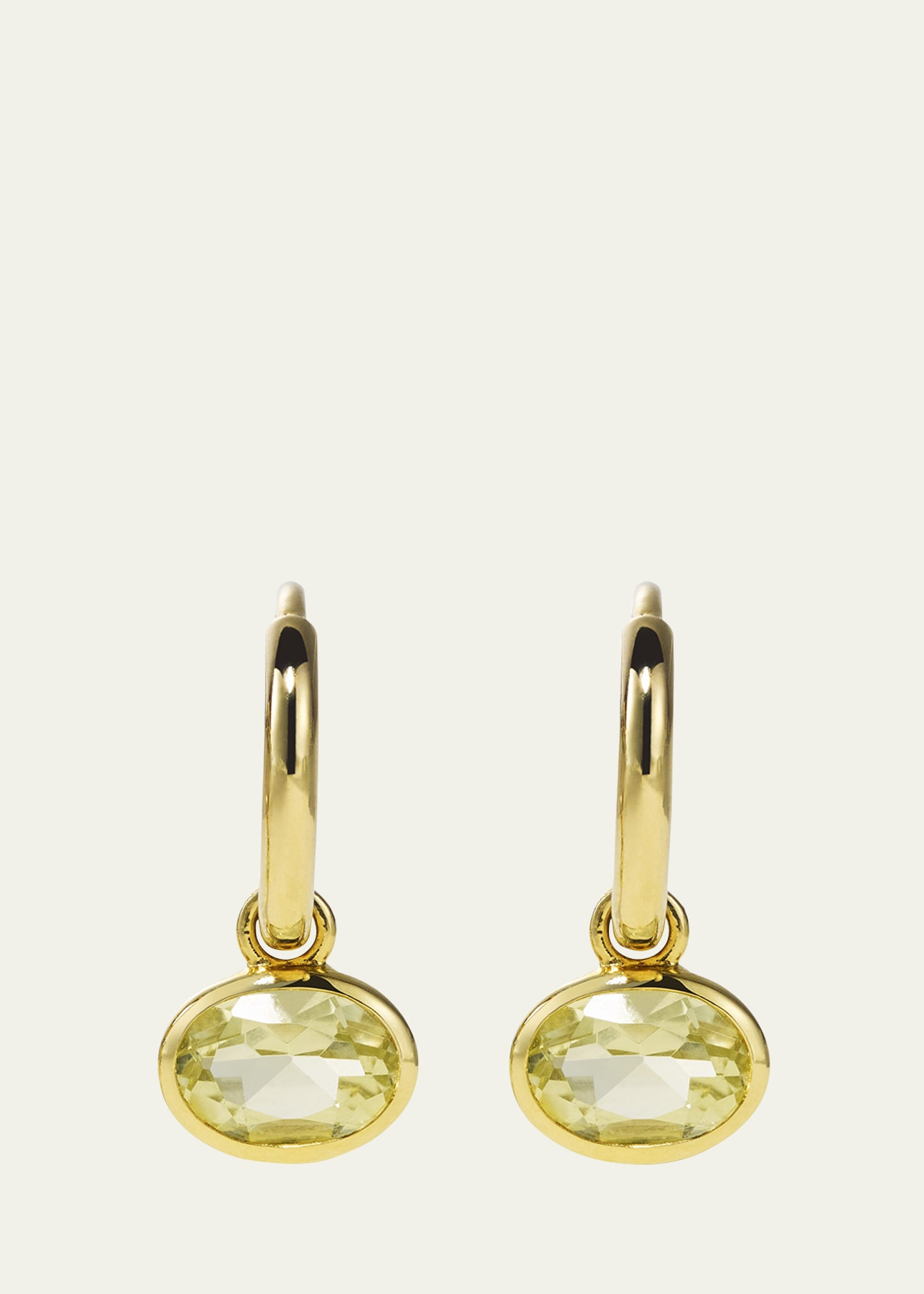 By Pariah 14K Yellow Gold Orbit Hoop Earrings with Lemon Quartz | Bergdorf Goodman