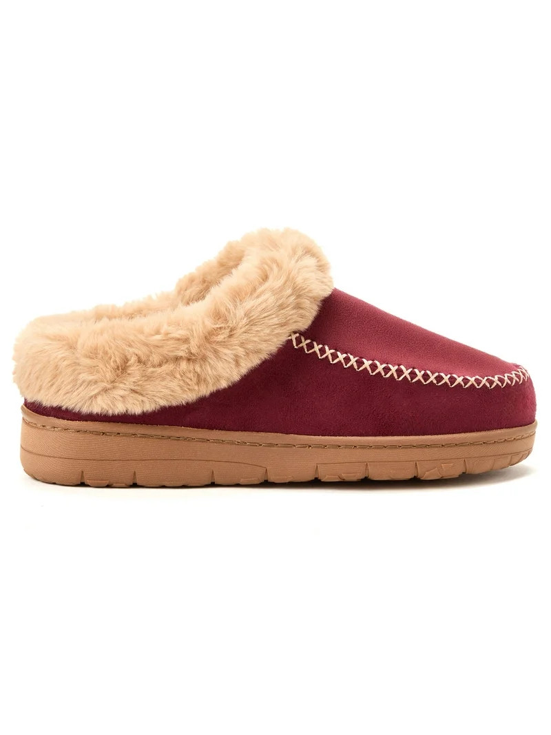 Dearfoams Cozy Comfort Women's Moc Toe Clog Slippers | Walmart (US)