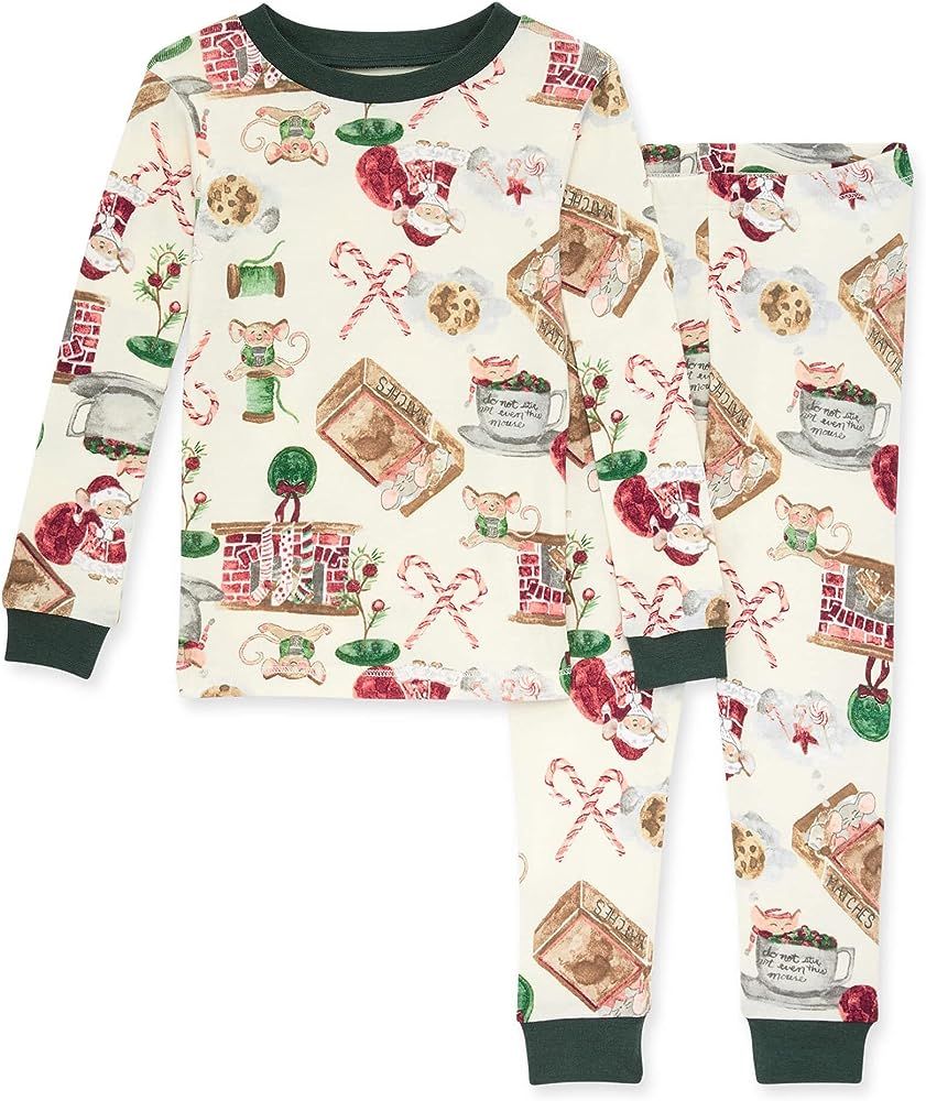 Burt's Bees Baby Girls Pajamas, Tee and Pant 2-Piece PJ Set, 100% Organic Cotton | Amazon (US)